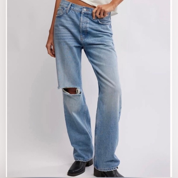 We The Free Denim - Free People We the Free NWT 26 Holly Bootcut Jeans Button Fly High Rise Casual